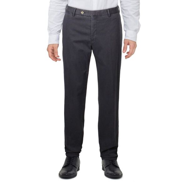 TORIN OPIFICIO Mens Navy Flat Front, Stretch Chino Pants 52